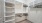 a closet with shelves